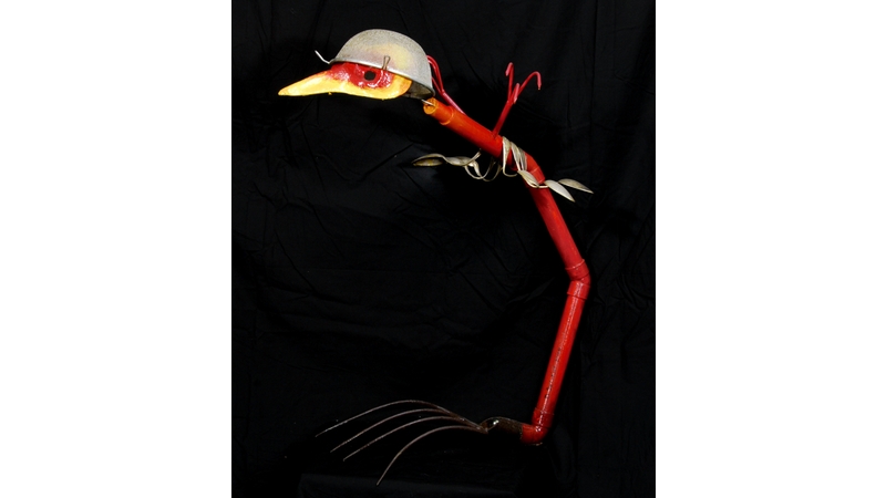 Michel_Derozier Sculpture_Objet Poulet cosmic 01